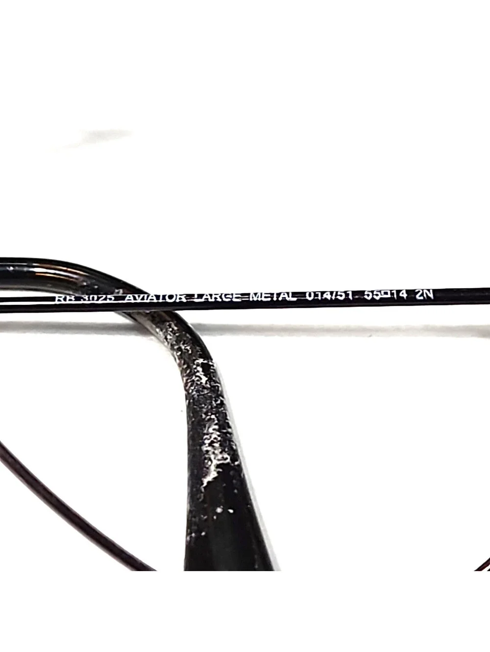 Ray Ban RB3025 014/51 Small Brown Metal Aviator Sunglasses Frame 55-14 READ